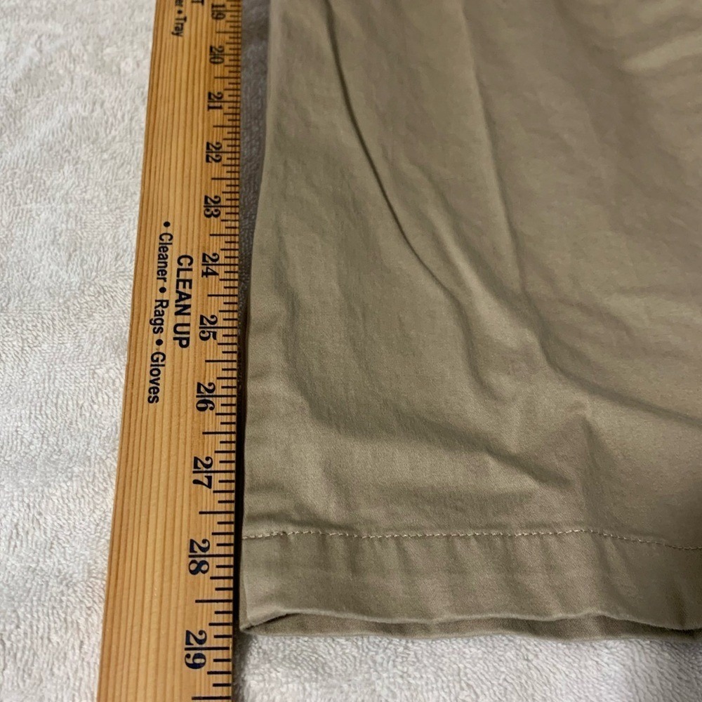 Khaki‎ Straight Leg Chino Pants Womens 14 casual slacks Business Casual Straight - Picture 10 of 13